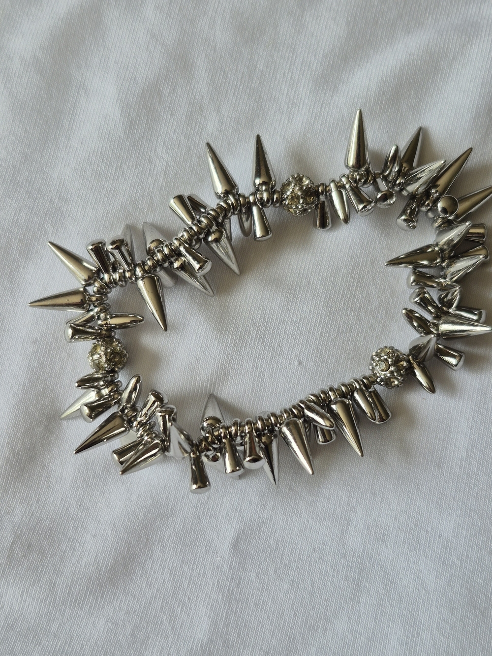 Stella & Dot Renegade Cluster Bracelet - Silver